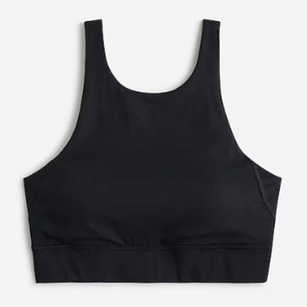 J.Crew CloudStretch high neck sports bra, size S.